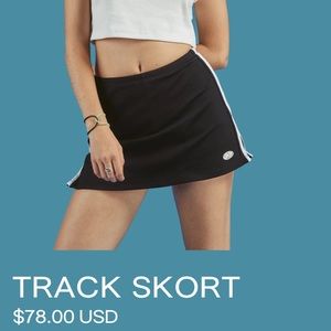 Unif Black track skirt/skort